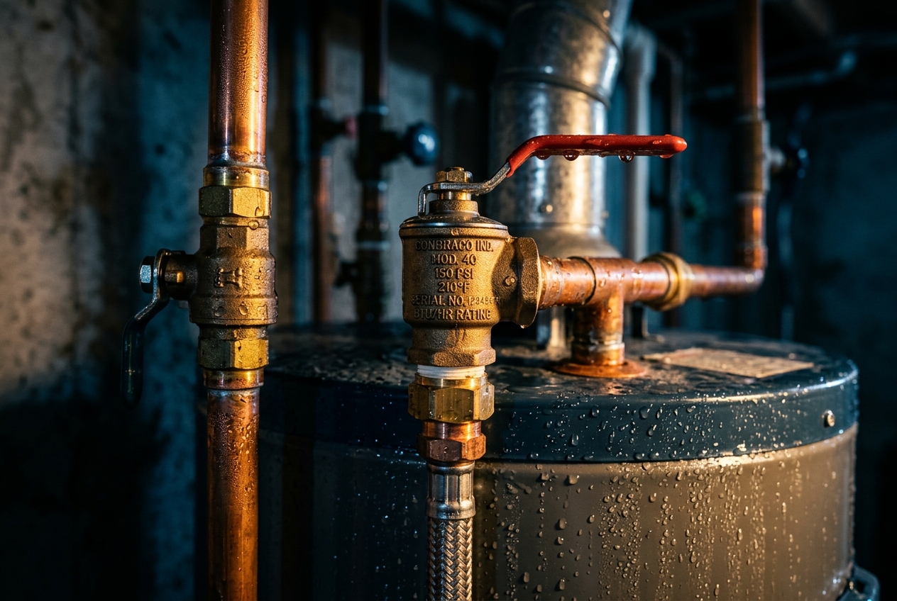 Water heater leak signs